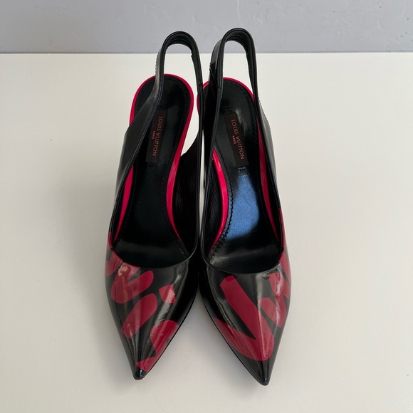 Auth Rare LOUIS VUITTON Stephen Sprouse Patent Heels - Picture 4 of 12